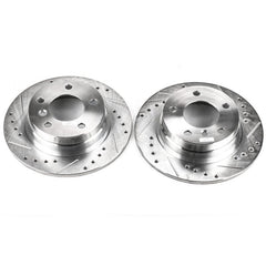 Kies-Motorsports PowerStop Power Stop 92-98 BMW 318i Rear Evolution Drilled & Slotted Rotors - Pair