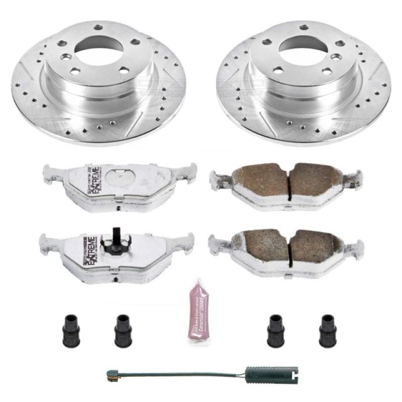 Kies-Motorsports PowerStop Power Stop 92-98 BMW 318i Rear Z26 Street Warrior Brake Kit Main image