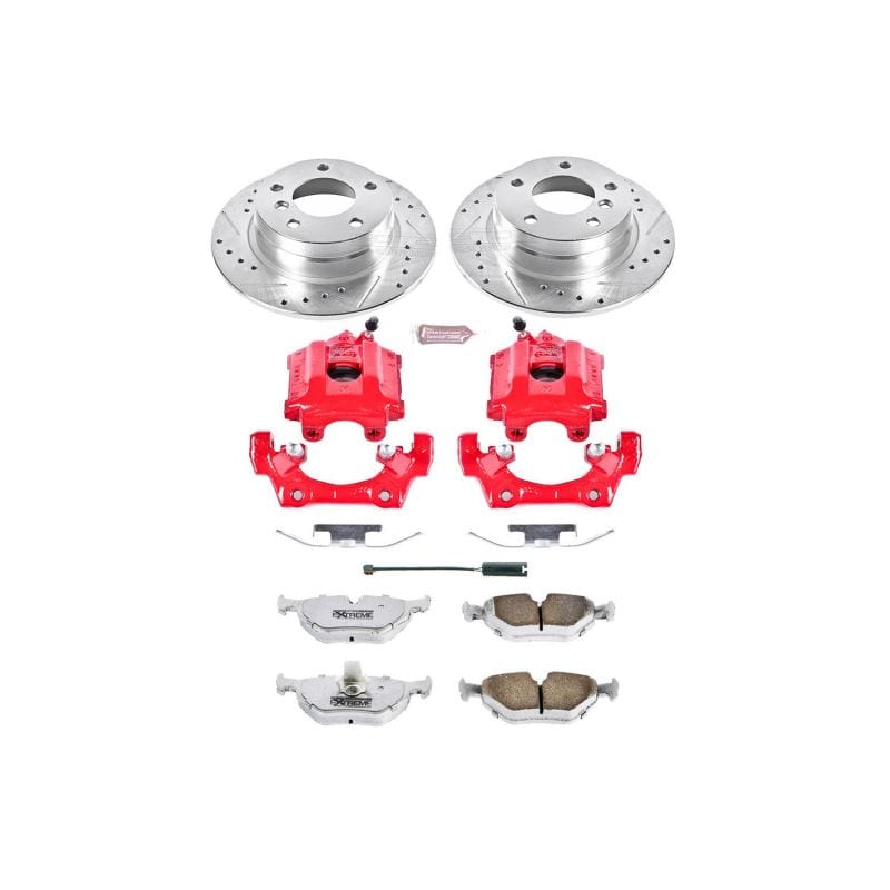 Kies-Motorsports PowerStop Power Stop 92-98 BMW 318i Rear Z26 Street Warrior Brake Kit w/Calipers Main image