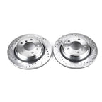 Kies-Motorsports PowerStop Power Stop 94-95 BMW 540i Rear Evolution Drilled & Slotted Rotors - Pair