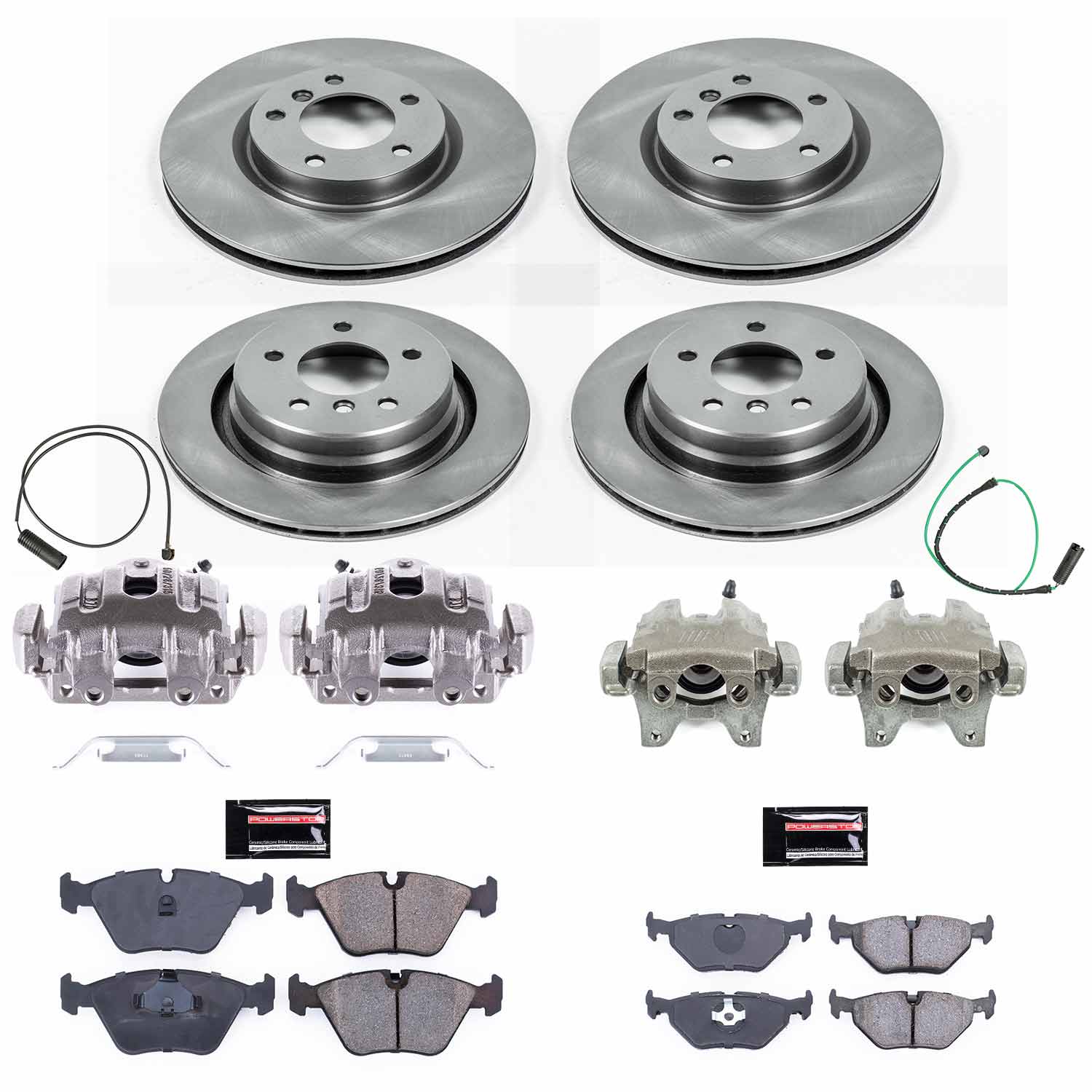 Kies-Motorsports PowerStop Power Stop 95-99 BMW M3 Front & Rear Autospecialty Brake Kit w/Calipers Main image
