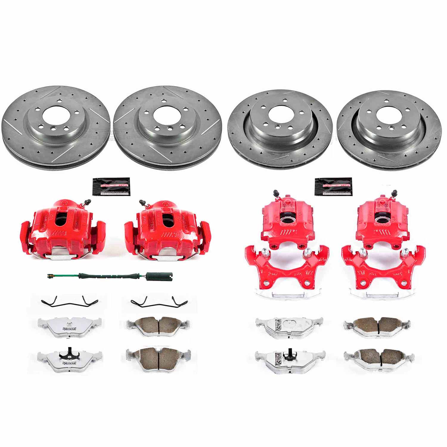 Kies-Motorsports PowerStop Power Stop 95-99 BMW M3 Front & Rear Z23 Evolution Sport Brake Kit w/Calipers