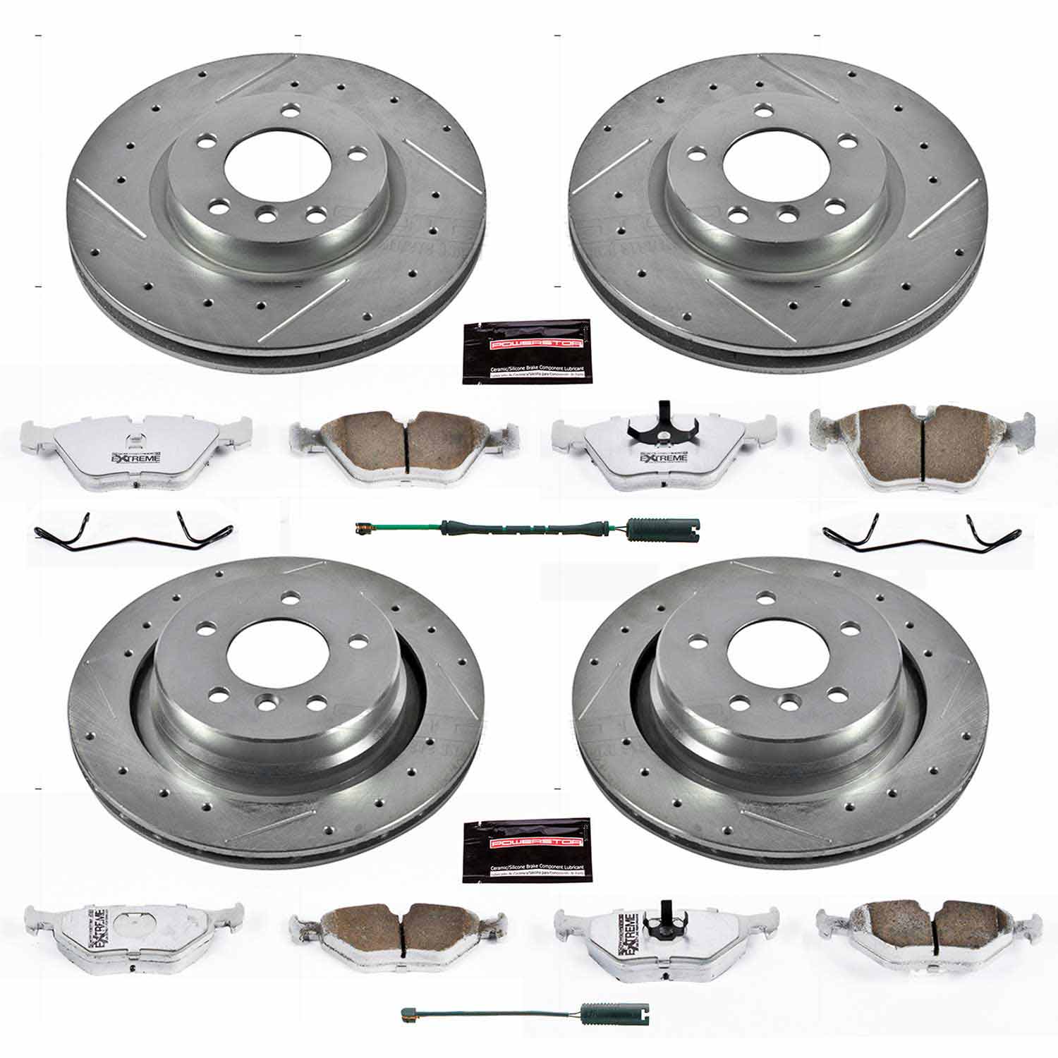 Kies-Motorsports PowerStop Power Stop 95-99 BMW M3 Front & Rear Z26 Street Warrior Brake Kit Main image
