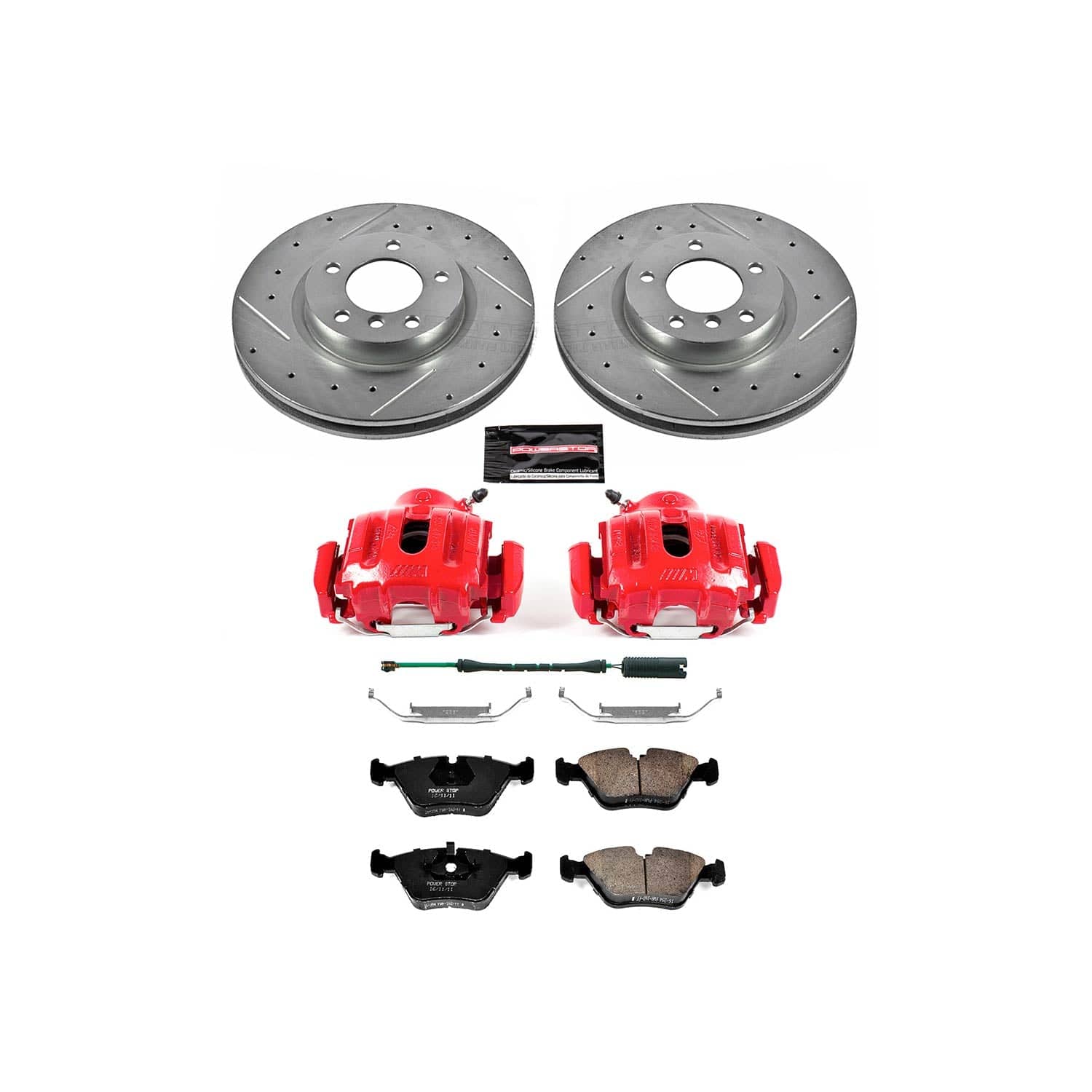 Kies-Motorsports PowerStop Power Stop 95-99 BMW M3 Front Z23 Evolution Sport Brake Kit w/Calipers Main image