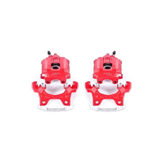 Kies-Motorsports PowerStop Power Stop 95-99 BMW M3 Rear Red Calipers w/Brackets - Pair