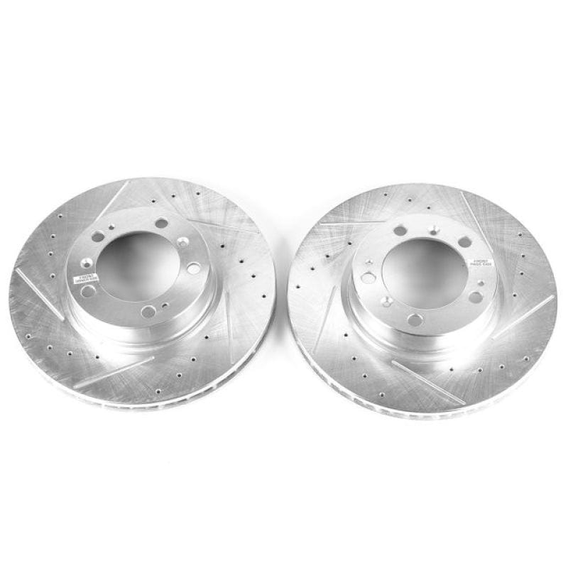 Kies-Motorsports PowerStop Power Stop 99-08 Porsche 911 Front Evolution Drilled & Slotted Rotors - Pair Main image