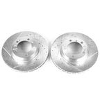 Kies-Motorsports PowerStop Power Stop 99-08 Porsche 911 Front Evolution Drilled & Slotted Rotors - Pair