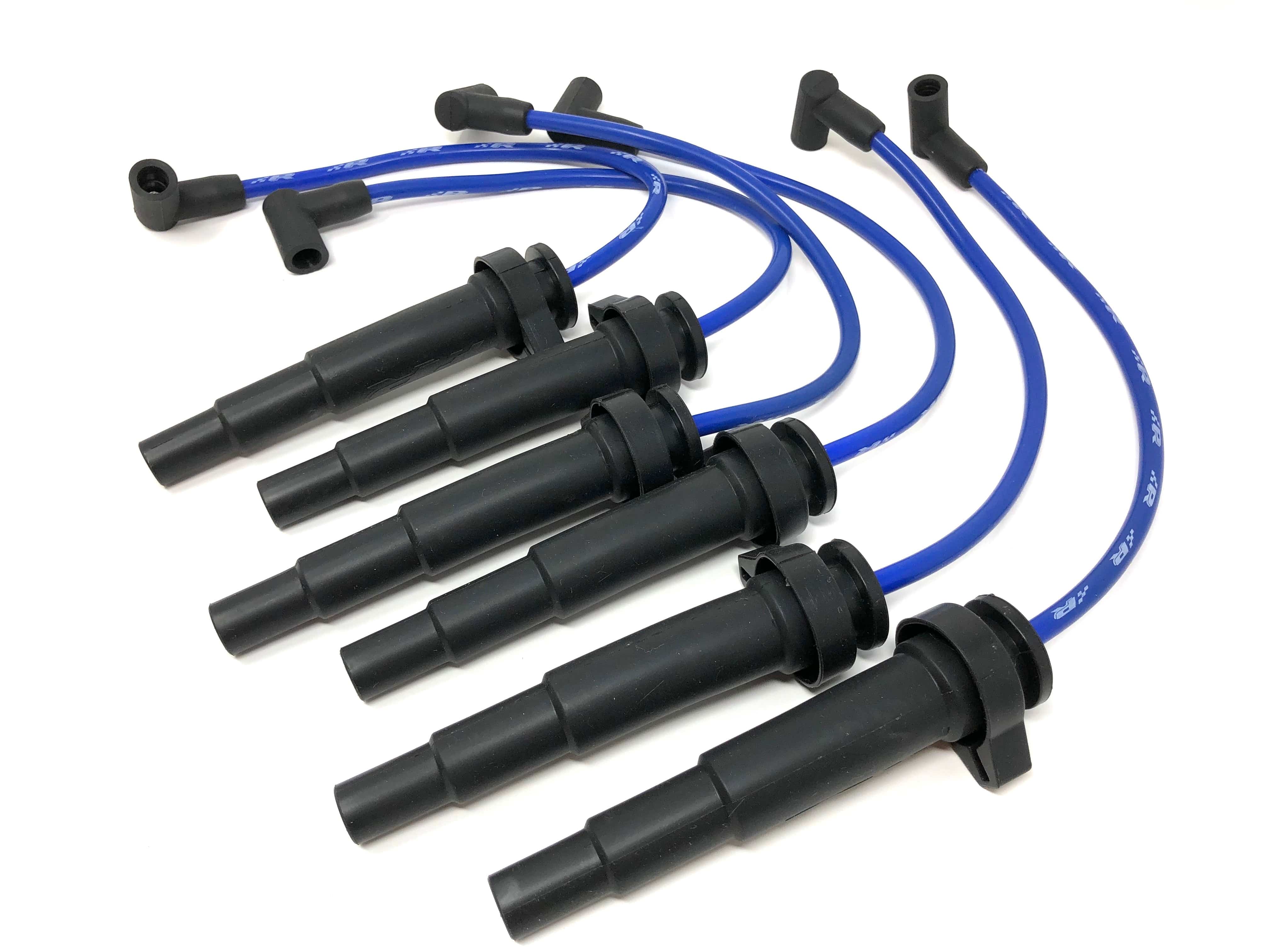 Kies-Motorsports Precision Raceworks BMW N54 Replacement Spark Plug Wires Blue / Long (Manifold Location) / 6 Pack