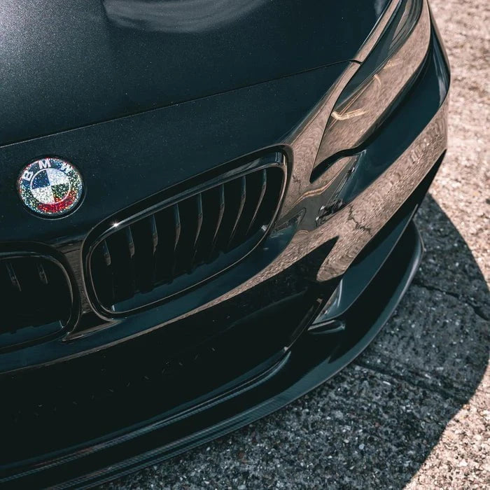 Kies-Motorsports R44 Performance MHC Black BMW M2/2 Series Single Slat Front Grilles In Gloss Black (F87/F22/F23)