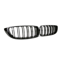 Kies-Motorsports R44 Performance MHC Black BMW M3/M4 Double Slat Front Grilles In Gloss Black (F32/F33/F80/F82/F83)