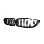 Kies-Motorsports R44 Performance MHC Black BMW M3/M4 Double Slat Front Grilles In Gloss Black (F32/F33/F80/F82/F83)