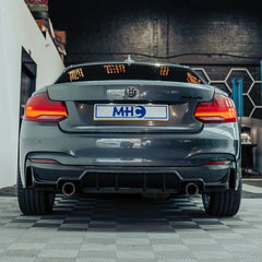 Kies-Motorsports R44 Performance MHC+ BMW F22/F23 M235i & M240i Ultra Aggressive Style Rear Diffuser In Pre Preg Carbon Fibre