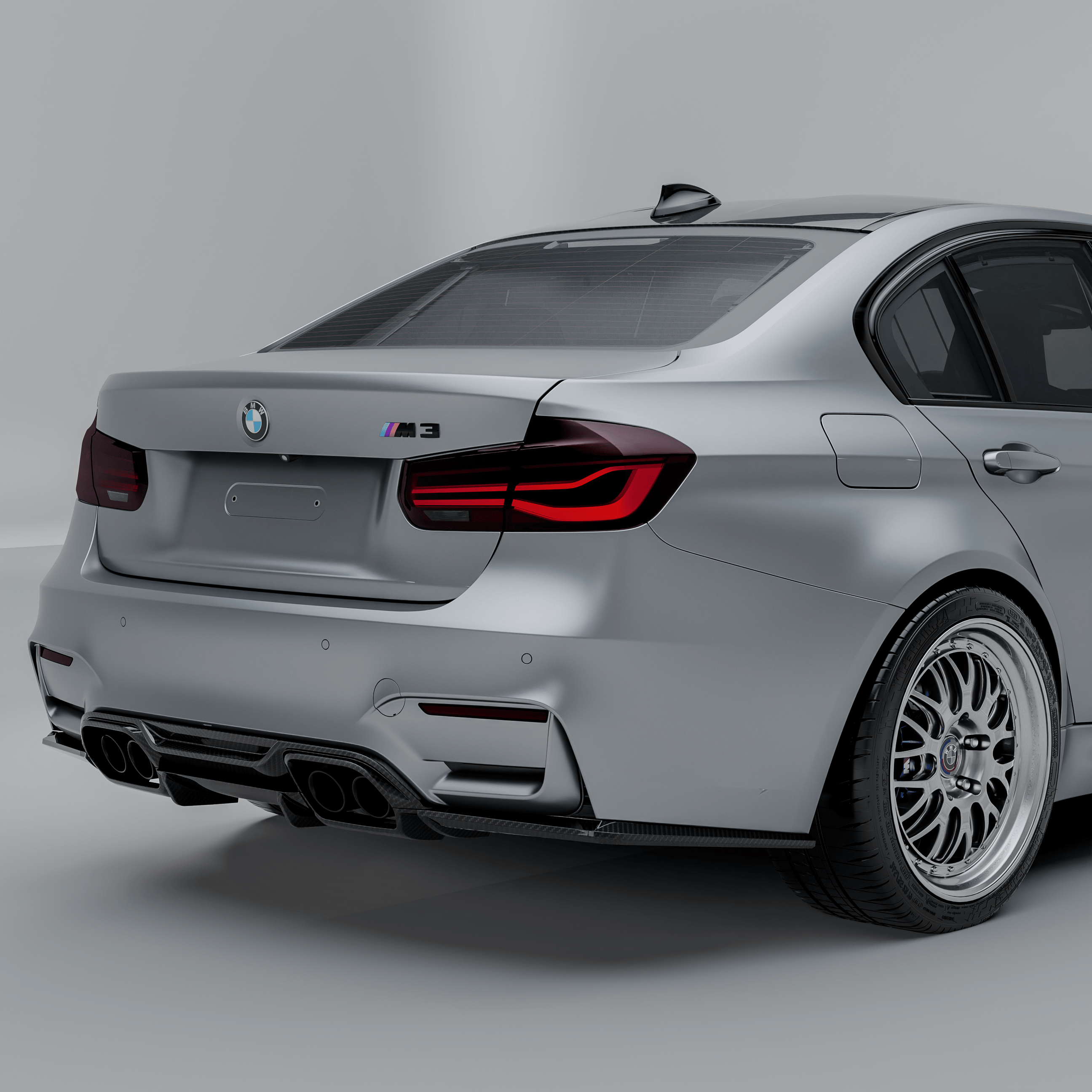 MHC+ BMW F80 M3 & F82/F83 M4 GTX Rear Diffuser In Pre Preg Carbon Fibre Secondary image