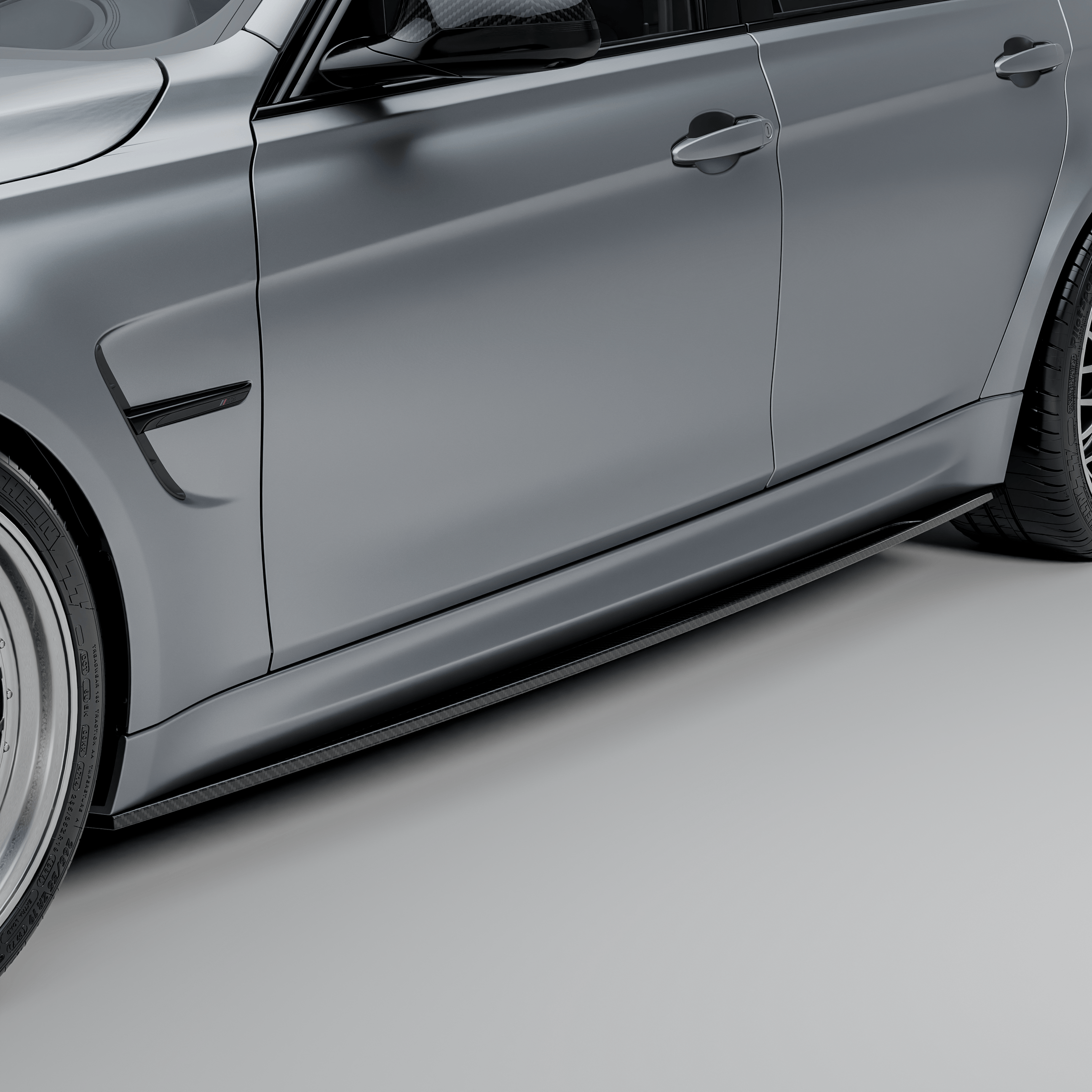 MHC+ BMW F80 M3 & F82/F83 M4 GTX Side Skirts In Pre Preg Carbon Fibre Secondary image