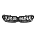 Kies-Motorsports R44 Performance MHC+ BMW F87 M2 Competition Premium Front Grille In Pre Preg Carbon Fibre & Gloss Black (2018-2020)