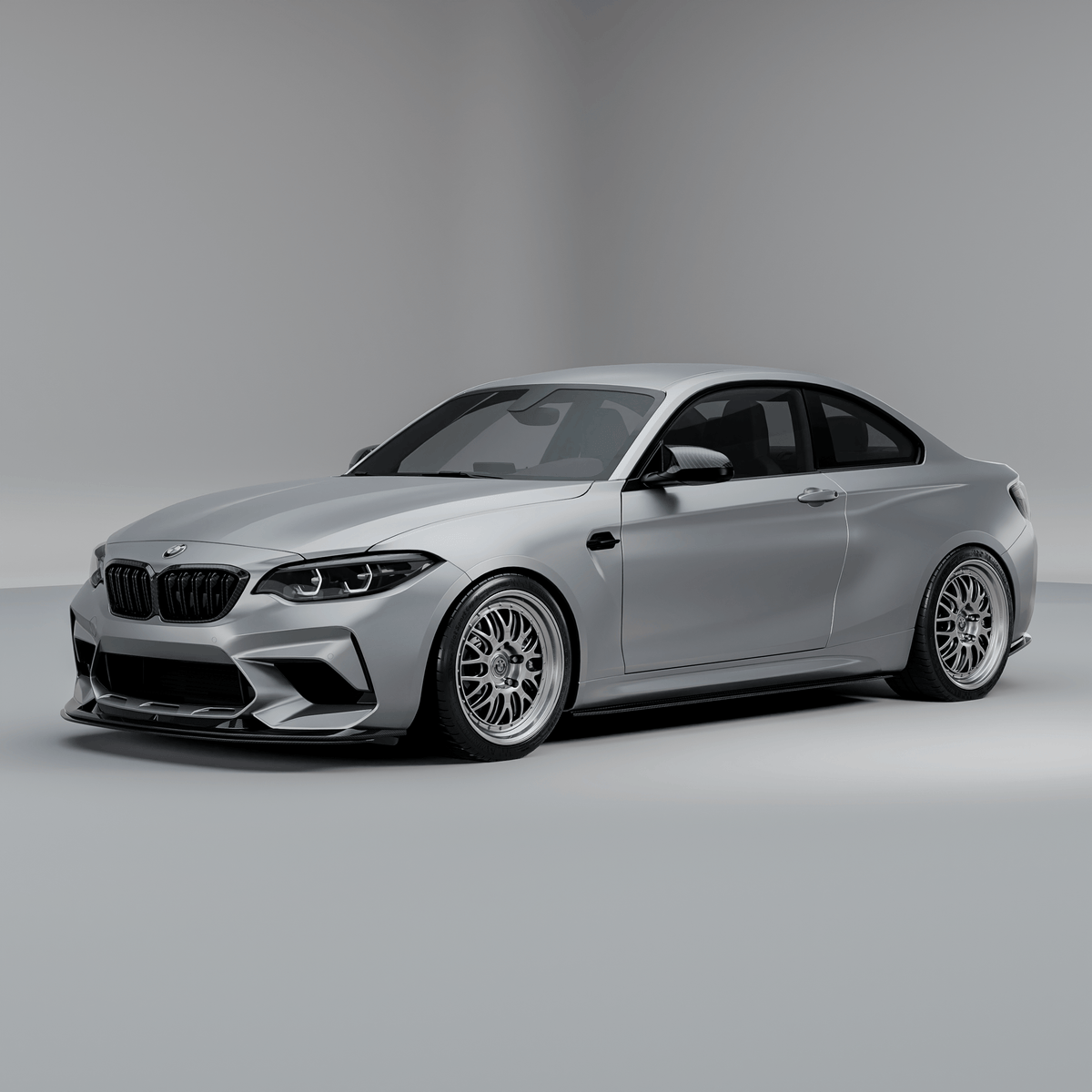 Kies-Motorsports R44 Performance MHC+ BMW F87 M2 Competition S55 GTX Front Splitter In Pre Preg Carbon Fibre – Upper Only Upper Only