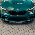 Kies-Motorsports R44 Performance MHC+ BMW F87 M2 Competition S55 GTX Front Splitter In Pre Preg Carbon Fibre – Upper Only Upper Only
