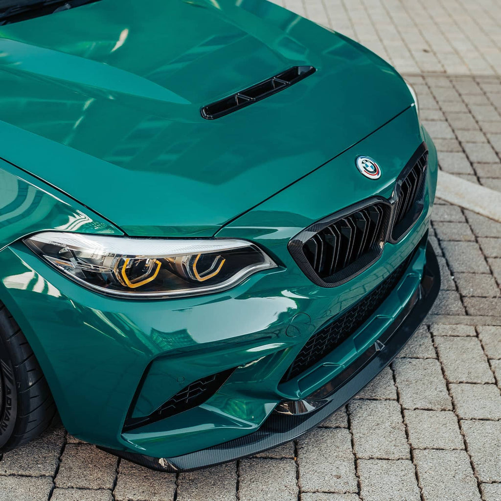Kies-Motorsports R44 Performance MHC+ BMW F87 M2 Competition S55 GTX Front Splitter In Pre Preg Carbon Fibre – Upper Only Upper Only