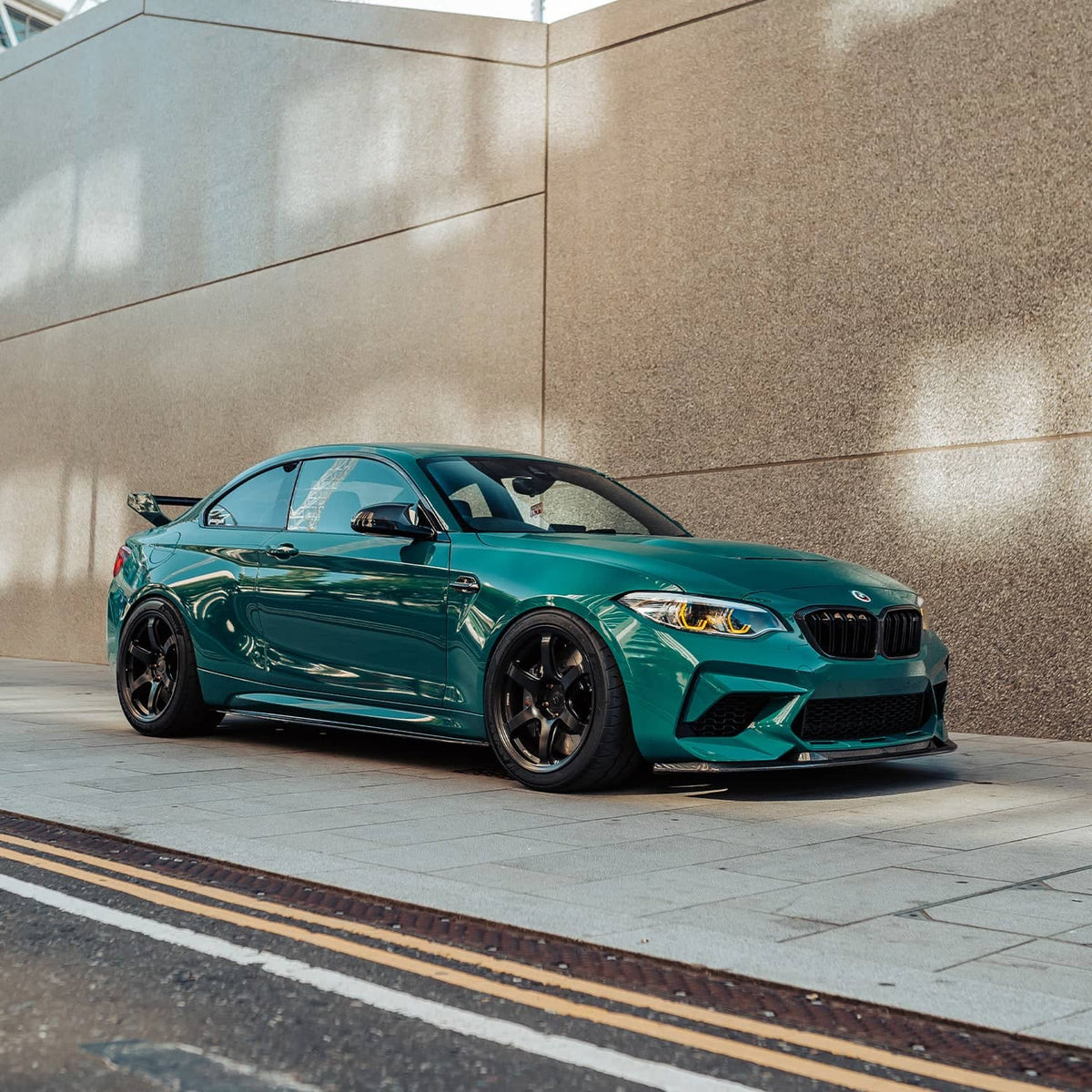 Kies-Motorsports R44 Performance MHC+ BMW F87 M2 Competition S55 GTX Front Splitter In Pre Preg Carbon Fibre – Upper Only Upper Only