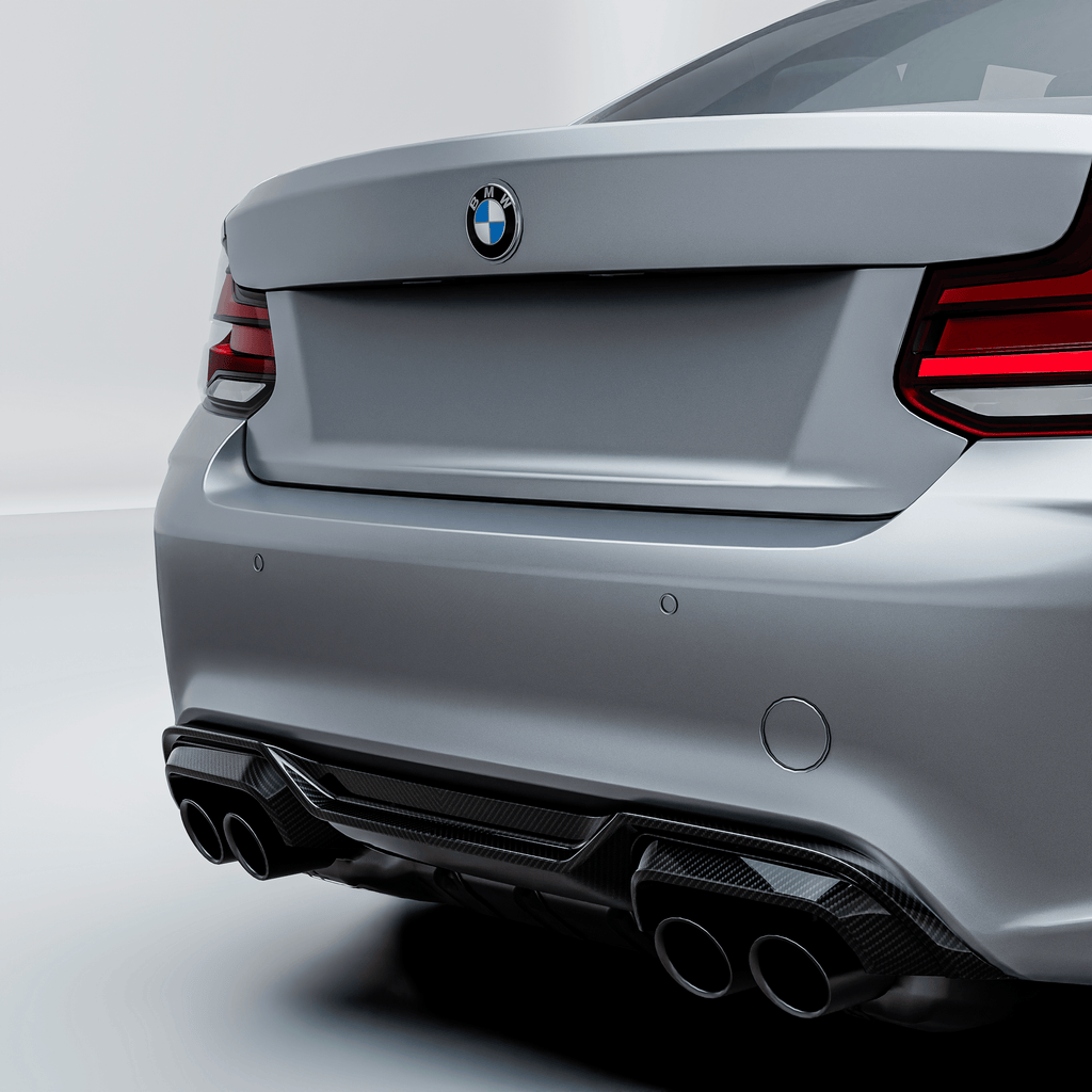 Kies-Motorsports R44 Performance MHC+ BMW F87 M2 GTX Rear Diffuser In Pre Preg Carbon Fibre – Upper Only Upper Only