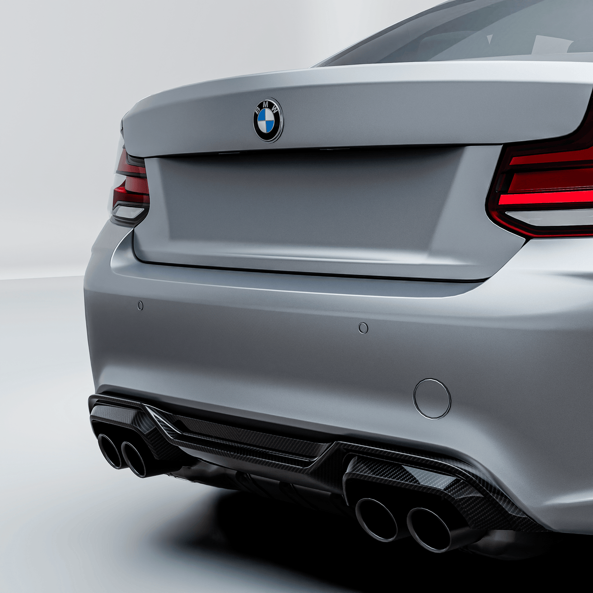 Kies-Motorsports R44 Performance MHC+ BMW F87 M2 GTX Rear Diffuser In Pre Preg Carbon Fibre – Upper Only Upper Only
