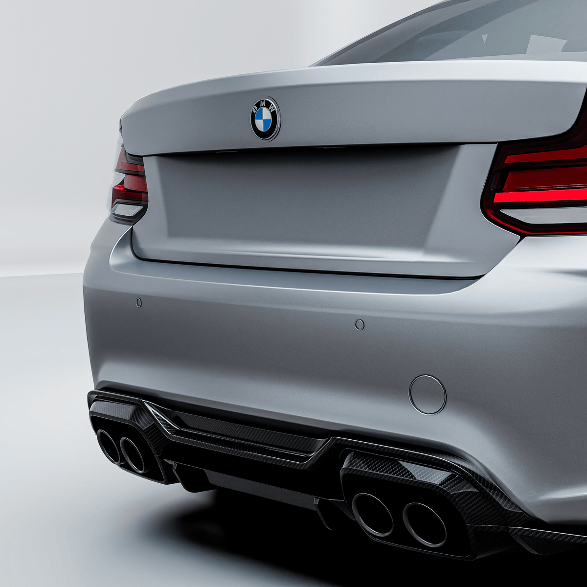 Kies-Motorsports R44 Performance MHC+ BMW F87 M2 GTX Rear Diffuser In Pre Preg Carbon Fibre – Upper Only Upper Only