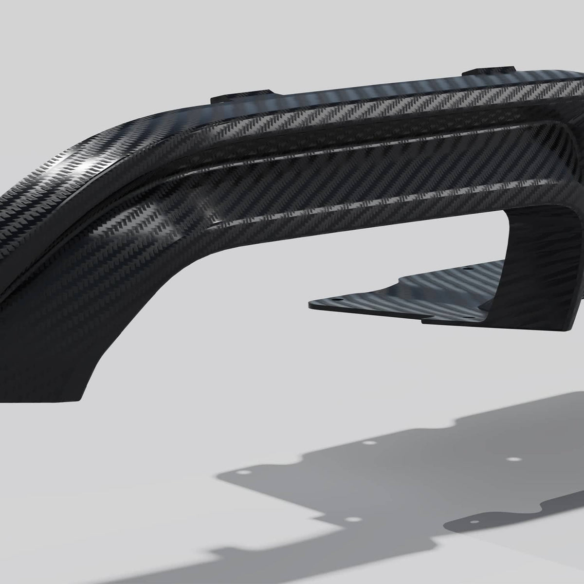 Kies-Motorsports R44 Performance MHC+ BMW F87 M2 GTX Rear Diffuser In Pre Preg Carbon Fibre – Upper Only Upper Only
