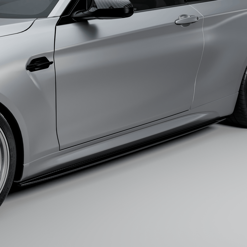 Kies-Motorsports R44 Performance MHC+ BMW F87 M2 & M2 Competition GTX Side Skirts In Pre Preg Carbon Fibre