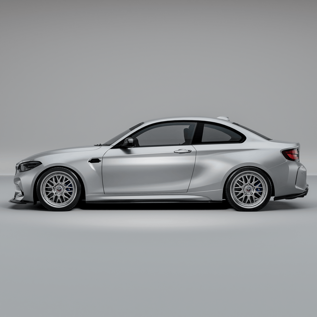 Kies-Motorsports R44 Performance MHC+ BMW F87 M2 & M2 Competition GTX Side Skirts In Pre Preg Carbon Fibre