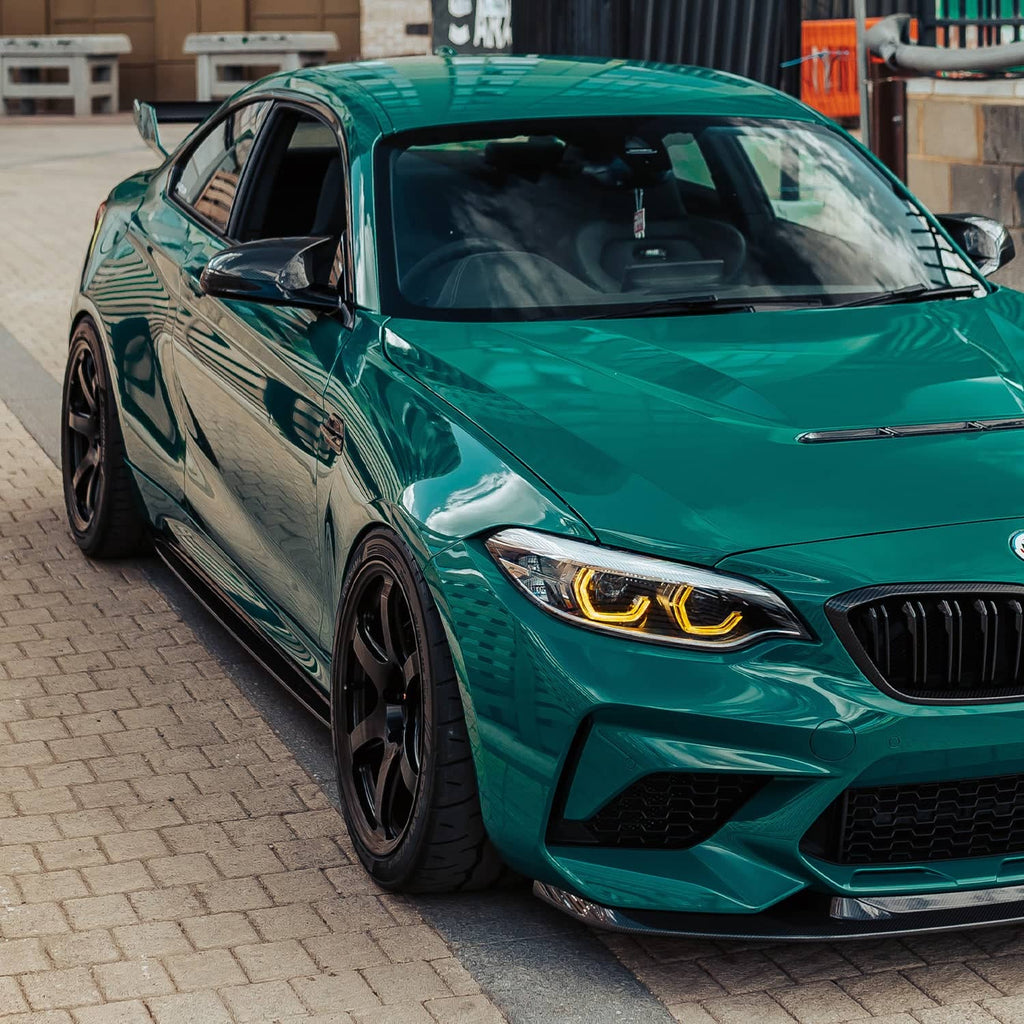 Kies-Motorsports R44 Performance MHC+ BMW F87 M2 & M2 Competition GTX Side Skirts In Pre Preg Carbon Fibre