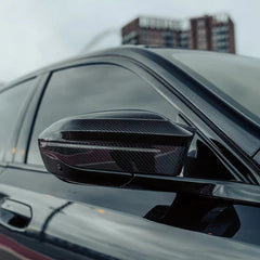 Kies-Motorsports R44 Performance MHC+ BMW G90 & G99 M5 M Wing Mirror Covers In Pre Preg Carbon Fibre