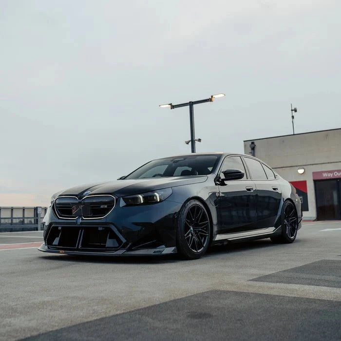 Kies-Motorsports R44 Performance MHC+ BMW G90 & G99 M5 SP90 Front Splitter In Gloss Pre Preg Carbon Fibre