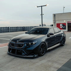 Kies-Motorsports R44 Performance MHC+ BMW G90 & G99 M5 SP90 Front Splitter In Gloss Pre Preg Carbon Fibre