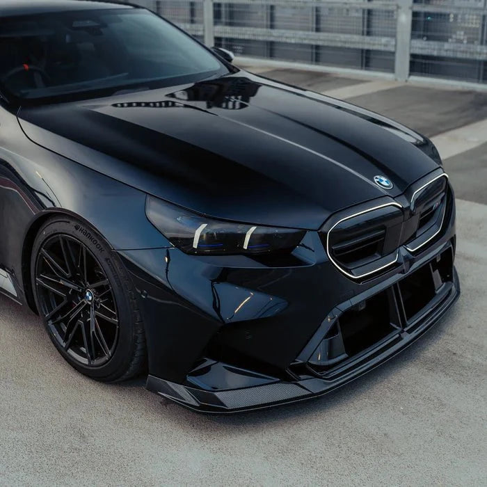 Kies-Motorsports R44 Performance MHC+ BMW G90 & G99 M5 SP90 Front Splitter In Gloss Pre Preg Carbon Fibre