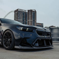 Kies-Motorsports R44 Performance MHC+ BMW G90 & G99 M5 SP90 Front Splitter In Gloss Pre Preg Carbon Fibre