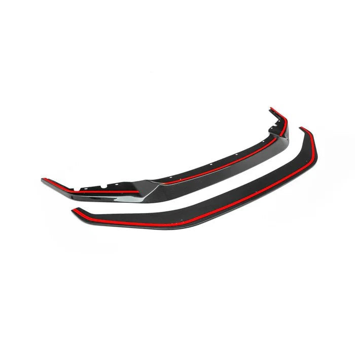 Kies-Motorsports R44 Performance MHC+ BMW M2 Competition S55 GT Style Front Splitter In Gloss Pre Preg Carbon Fibre (F87C)
