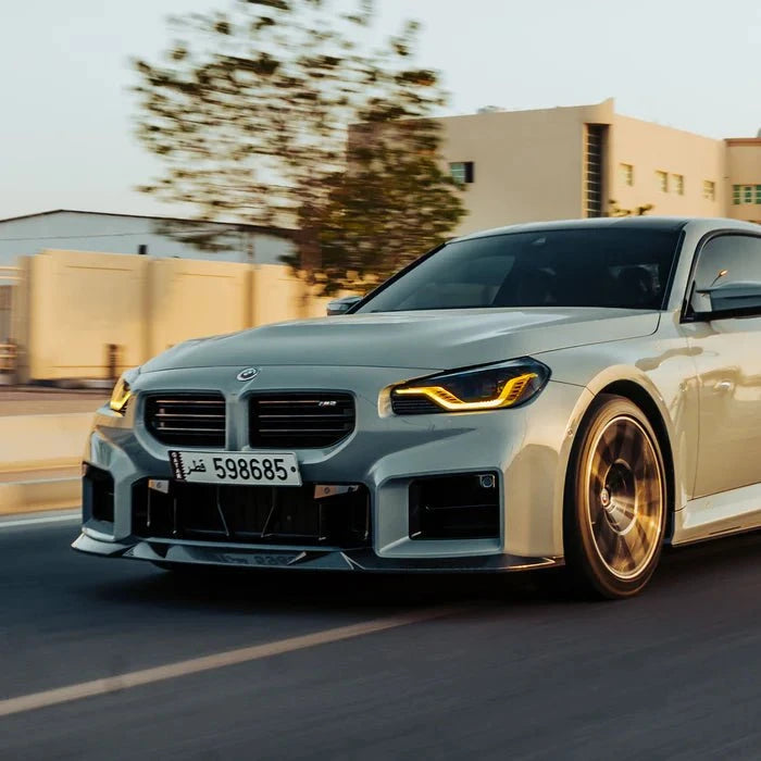 Kies-Motorsports R44 Performance MHC+ BMW M2 G87 Edition 1 Front Splitter In Pre Preg Gloss Carbon Fibre (G87)