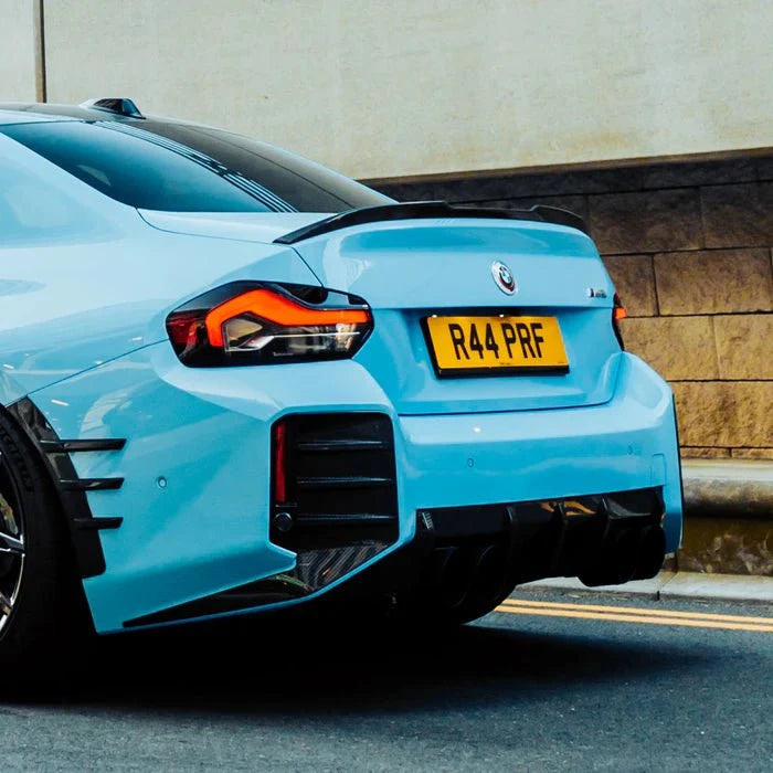 Kies-Motorsports R44 Performance MHC+ BMW M2 G87 OEM Style Rear Diffuser In Pre Preg Gloss Carbon Fibre (G87)