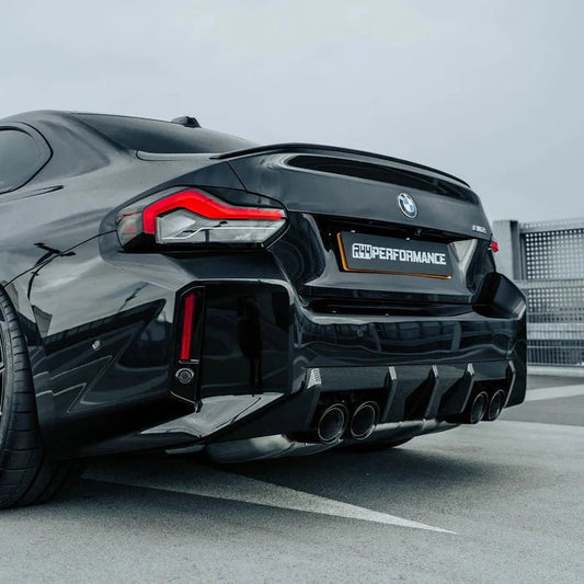 Kies-Motorsports R44 Performance MHC+ BMW M2 G87 OEM Style Rear Diffuser In Pre Preg Gloss Carbon Fibre (G87)