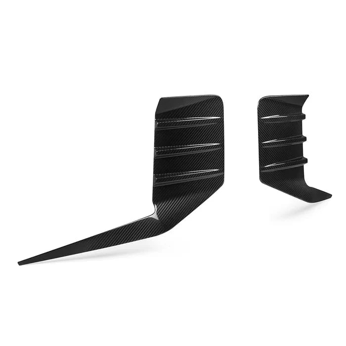 Kies-Motorsports R44 Performance MHC+ BMW M2 G87 Performance Style Rear Rear Bumper Inserts In Pre Preg Gloss Carbon Fibre (G87)