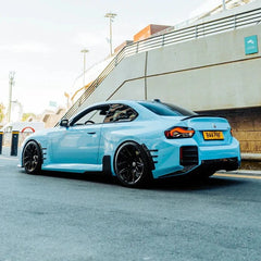 Kies-Motorsports R44 Performance MHC+ BMW M2 G87 Performance Style Rear Side Fender Trims In Pre Preg Gloss Carbon Fibre (G87)