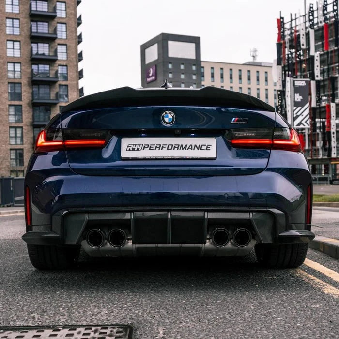Kies-Motorsports R44 Performance MHC+ BMW M3 Ducktail Style Rear Spoiler In Pre Preg Carbon Fibre (G80)