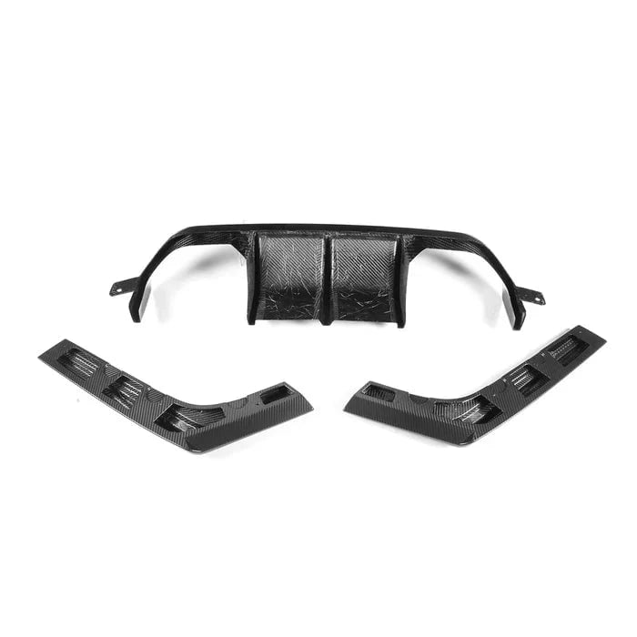 Kies-Motorsports R44 Performance MHC+ BMW M3/M4 Aggressive 3 Piece Rear Diffuser Gloss Pre Preg Carbon Fibre (F80/F82/F83)