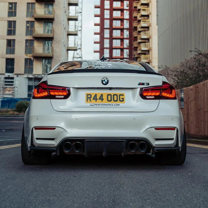 Kies-Motorsports R44 Performance MHC+ BMW M3/M4 Aggressive 3 Piece Rear Diffuser Gloss Pre Preg Carbon Fibre (F80/F82/F83)