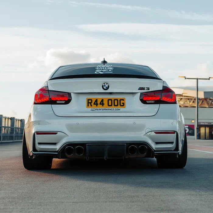 Kies-Motorsports R44 Performance MHC+ BMW M3/M4 Aggressive 3 Piece Rear Diffuser Gloss Pre Preg Carbon Fibre (F80/F82/F83)