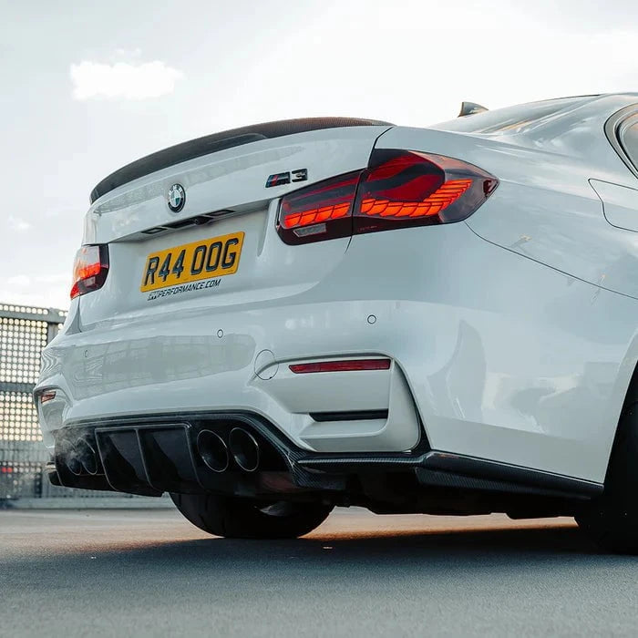 Kies-Motorsports R44 Performance MHC+ BMW M3/M4 Aggressive 3 Piece Rear Diffuser Gloss Pre Preg Carbon Fibre (F80/F82/F83)