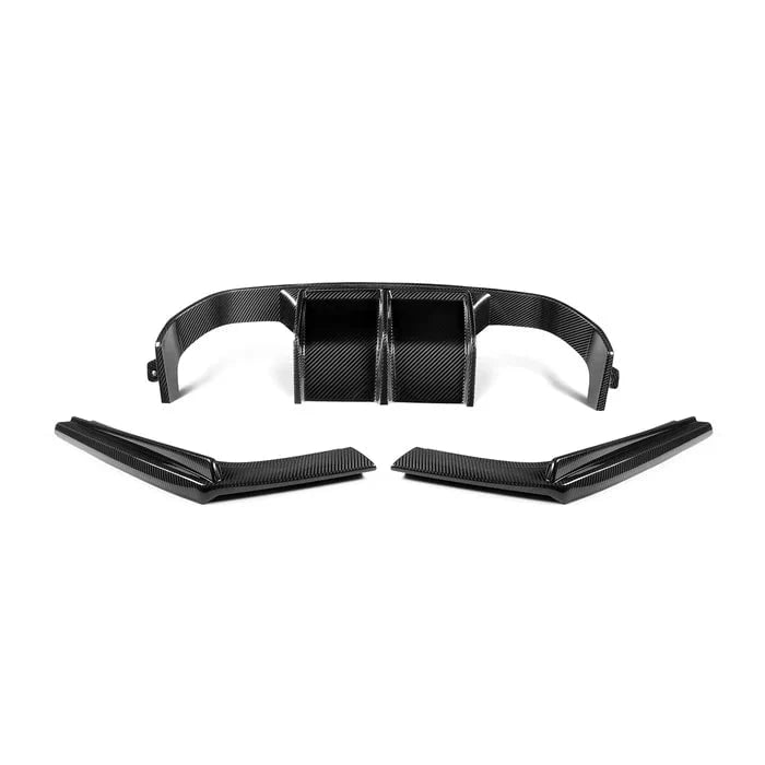 Kies-Motorsports R44 Performance MHC+ BMW M3/M4 Aggressive 3 Piece Rear Diffuser Gloss Pre Preg Carbon Fibre (F80/F82/F83)