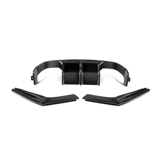 Kies-Motorsports R44 Performance MHC+ BMW M3/M4 Aggressive 3 Piece Rear Diffuser Gloss Pre Preg Carbon Fibre (F80/F82/F83)