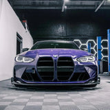 Kies-Motorsports R44 Performance MHC+ BMW M3/M4 CSL Style Front Splitter In Pre Preg Carbon Fibre (G80/G81/G82/G83)