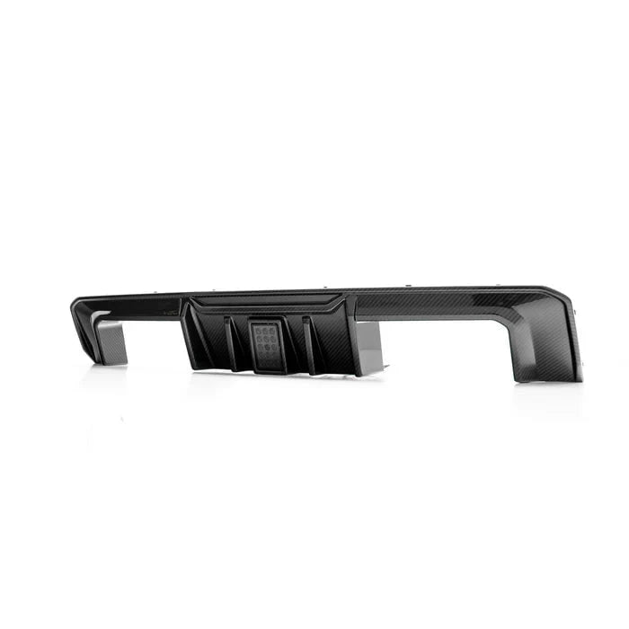 Kies-Motorsports R44 Performance MHC+ BMW M3/M4 DF1 LED Rear Diffuser In Gloss Pre Preg Carbon Fibre (G80/G81/G82/G83) Main image